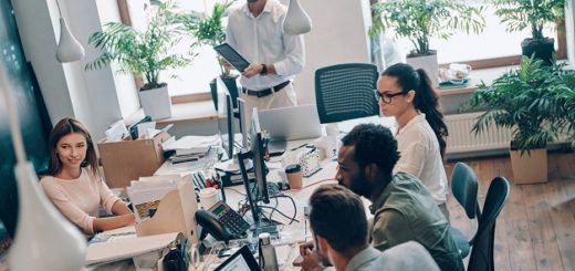 Unternehmensberater treffen in der Firma