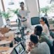 Unternehmensberater treffen in der Firma